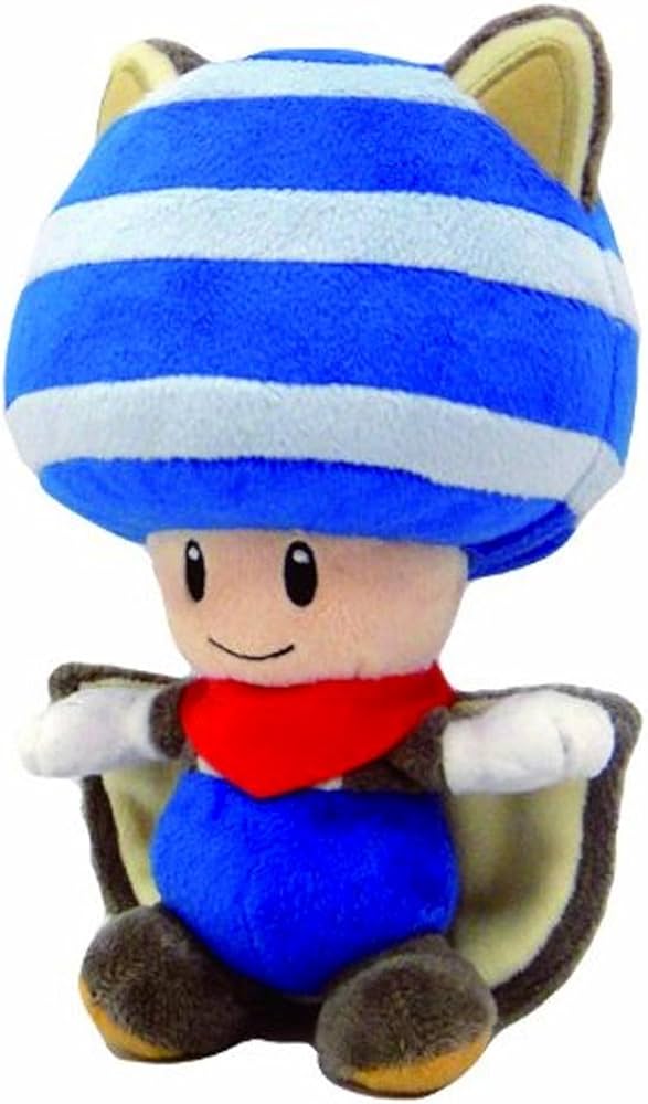 Little Buddy - 8" Flying Squirrel Blue Toad Plush (A04)